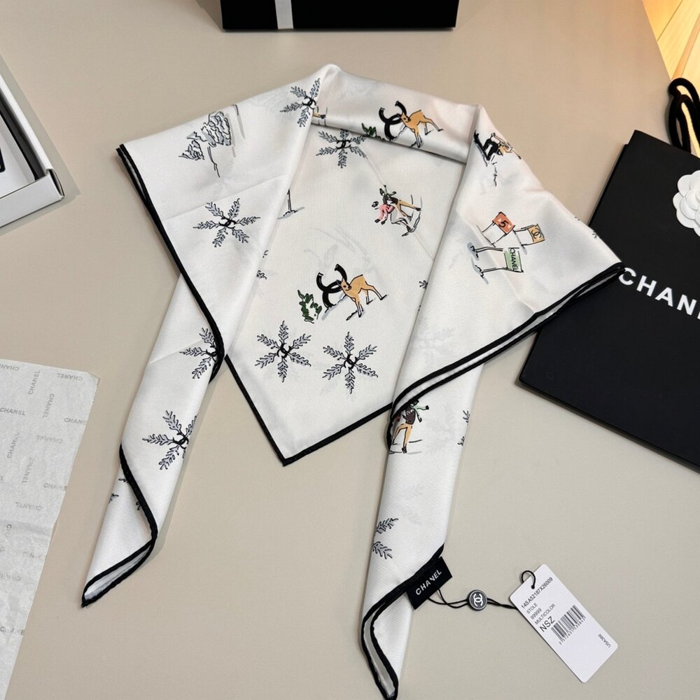 Chanel Silk Scarf - Picture 2 of 8